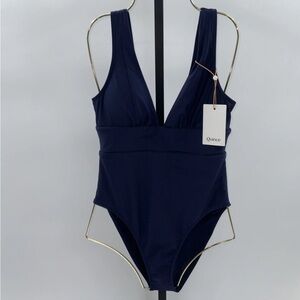 Quince Navy Women Swim One Piece